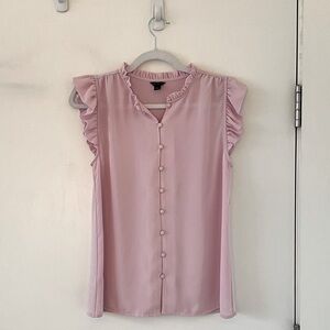 Ann Taylor Sleeveless Button Down Top NWOT